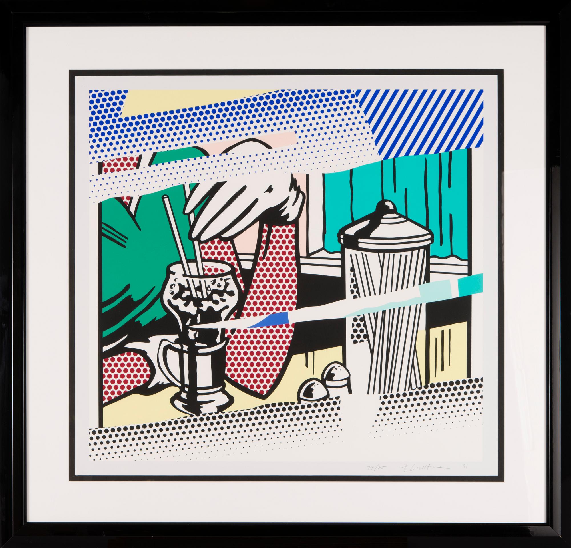Roy Lichtenstein, "REFLECTIONS ON SODA FOUNTAIN".