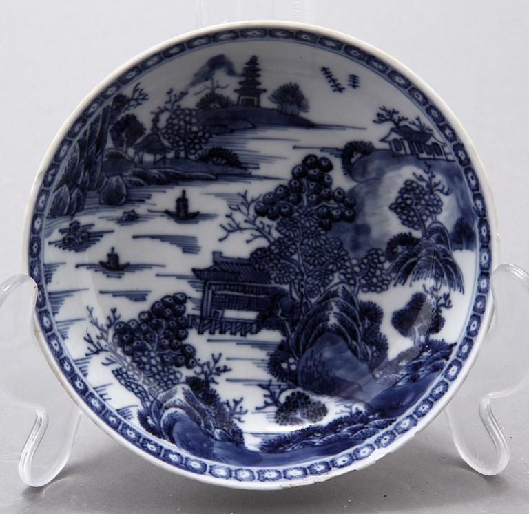 PARTI PORSLIN, 10 delar, Kina, 1700-tal.
