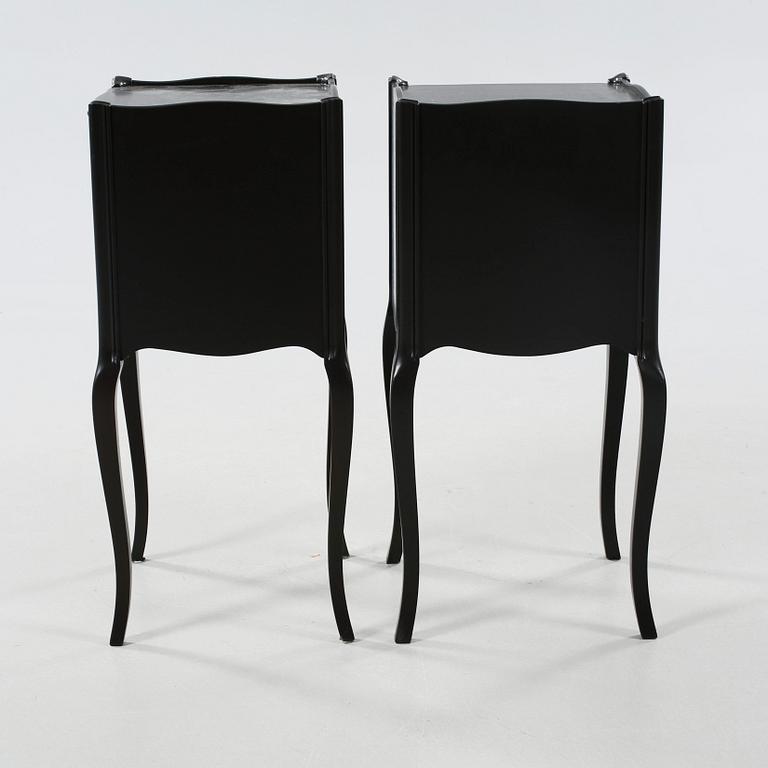 A pair of bedside tables from the second half of the 20th century.