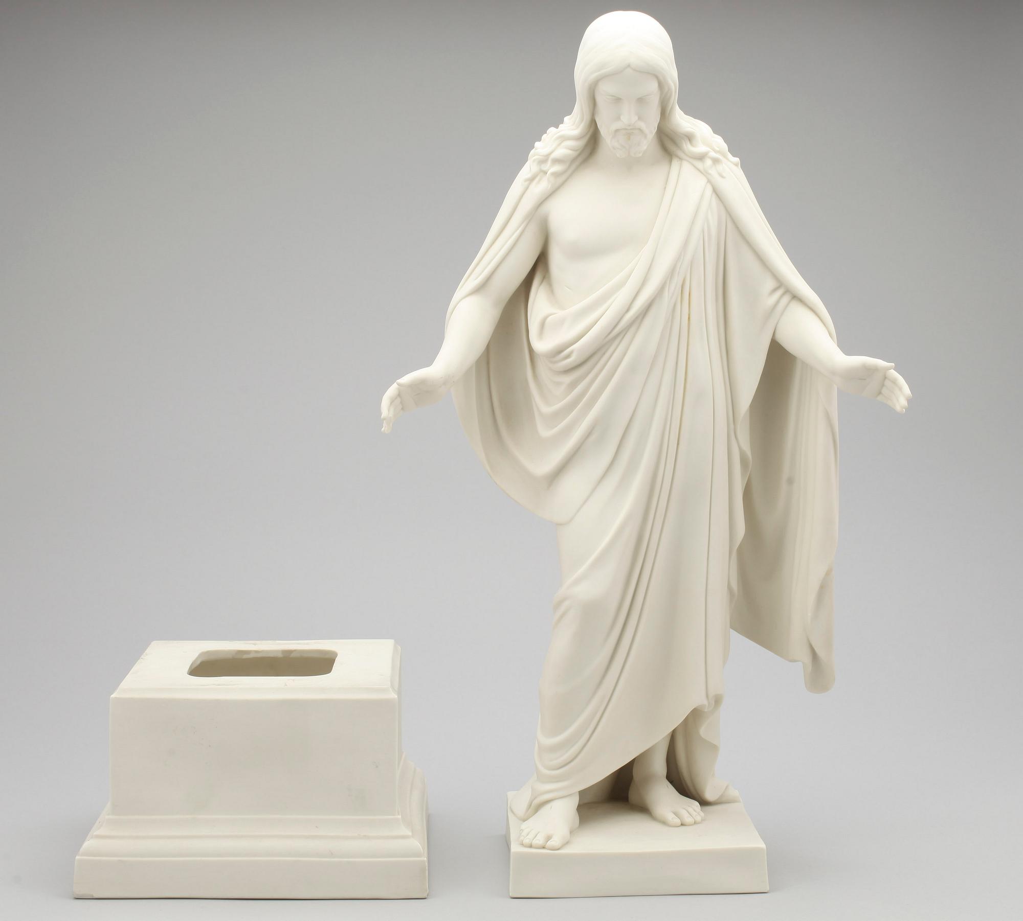 FIGUR, parian, efter Bertel Thorvaldsen, Gustavsberg, 1911.