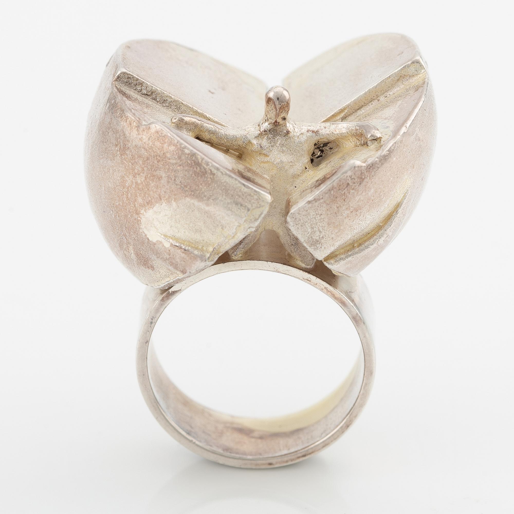 Björn Weckström, ring, "Ikaros", sterling silver.