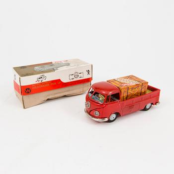 A Bandai "Volkswagen Ambulance" and "Volkswagen Pickup", Japan, 1960s.