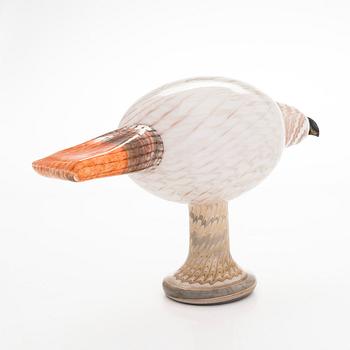 Oiva Toikka, A glass bird 'Pale (Male)', signed O. Toikka Nuutajärvi Pale Male 386/1000.