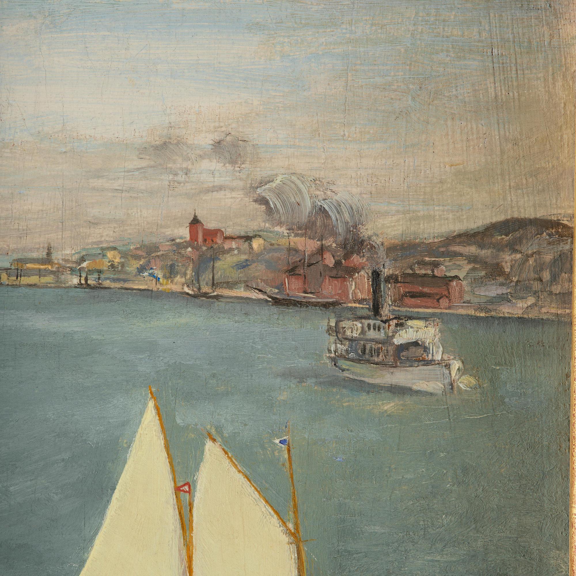Nils Tydén, Motif from Riddarfjärden with sailing boats.