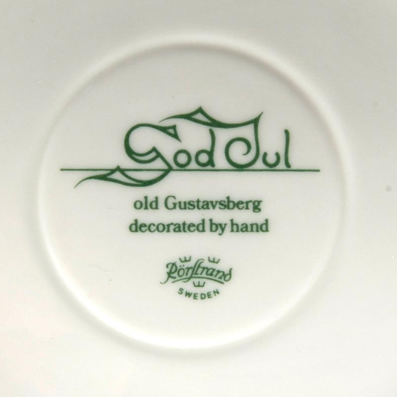 A  47 pcs "God Jul" porcelain dinner service from Rörstrand later part of the 20th century.
