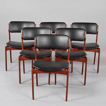 STOLAR, 6 st, "OD 49", Erik Buck, Oddense Maskinsnedkeri A-S, Danmark, 1960-tal.