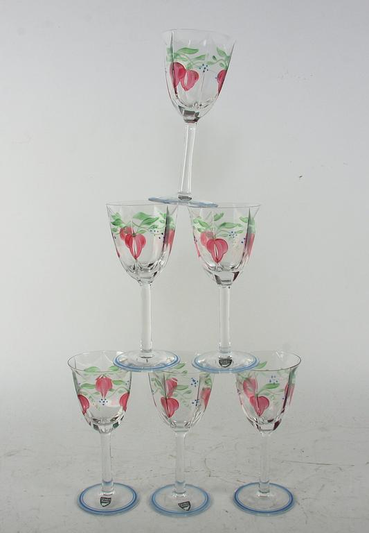 SERVISDELAR, 36 delar, glas, Orrefors "Maja" Eva Englund.