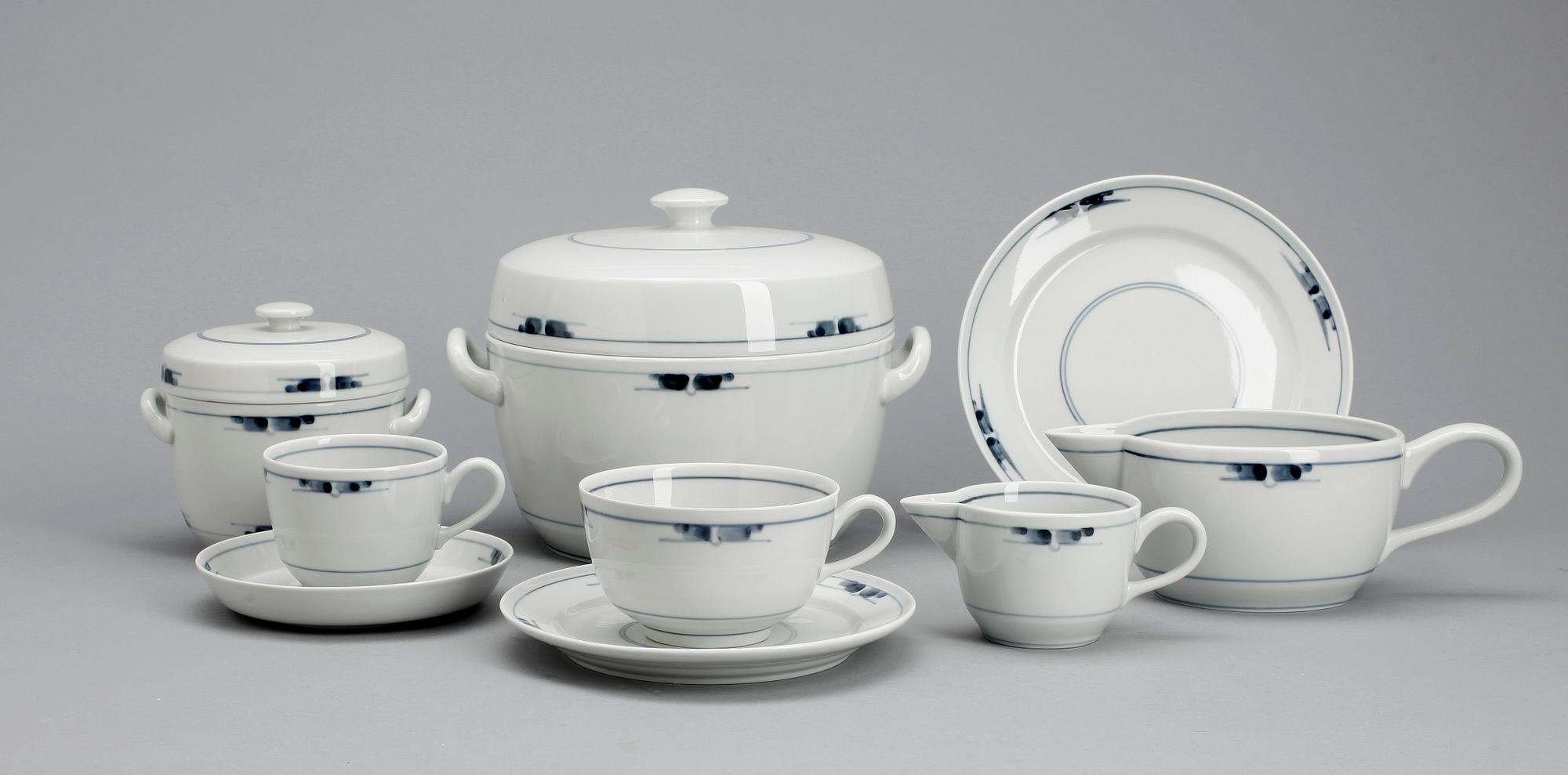 MATSERVIS, 73 delar, porslin, "Gemina", Royal Copenhagen. Formgiven 1960.