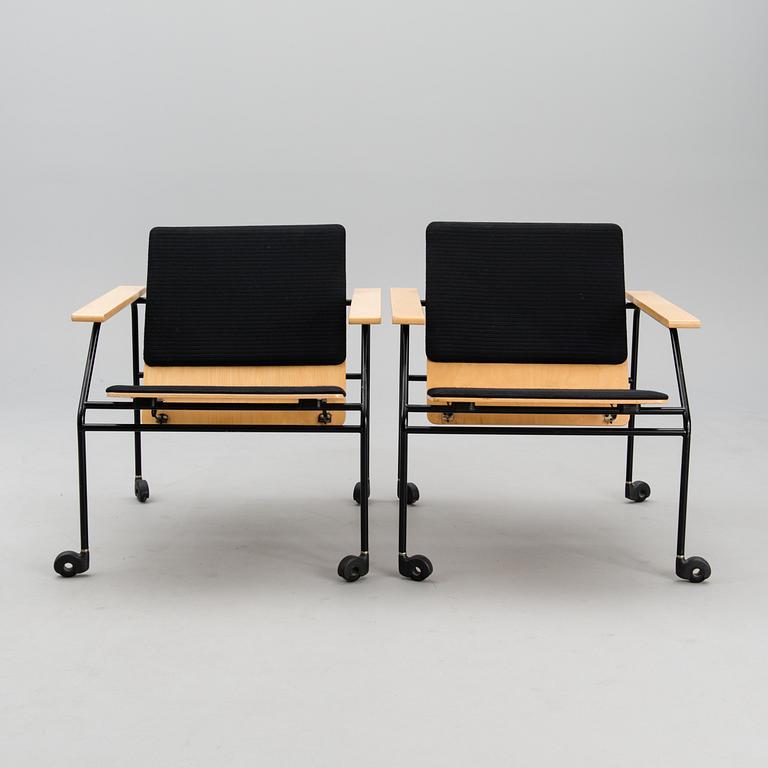 YRJÖ WIHERHEIMO AND SIMO HEIKKILÄ, two armchairs  'Visio' for Vivero Oy, 1980s.