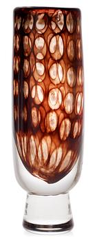 A Vicke Lindstrand glass vase, Kosta.