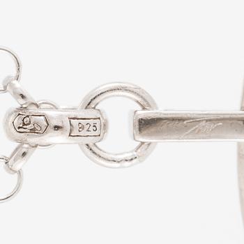 Tapio Wirkkala, pendant with chain "Silvermoon", sterling silver, for Kultakeskus.