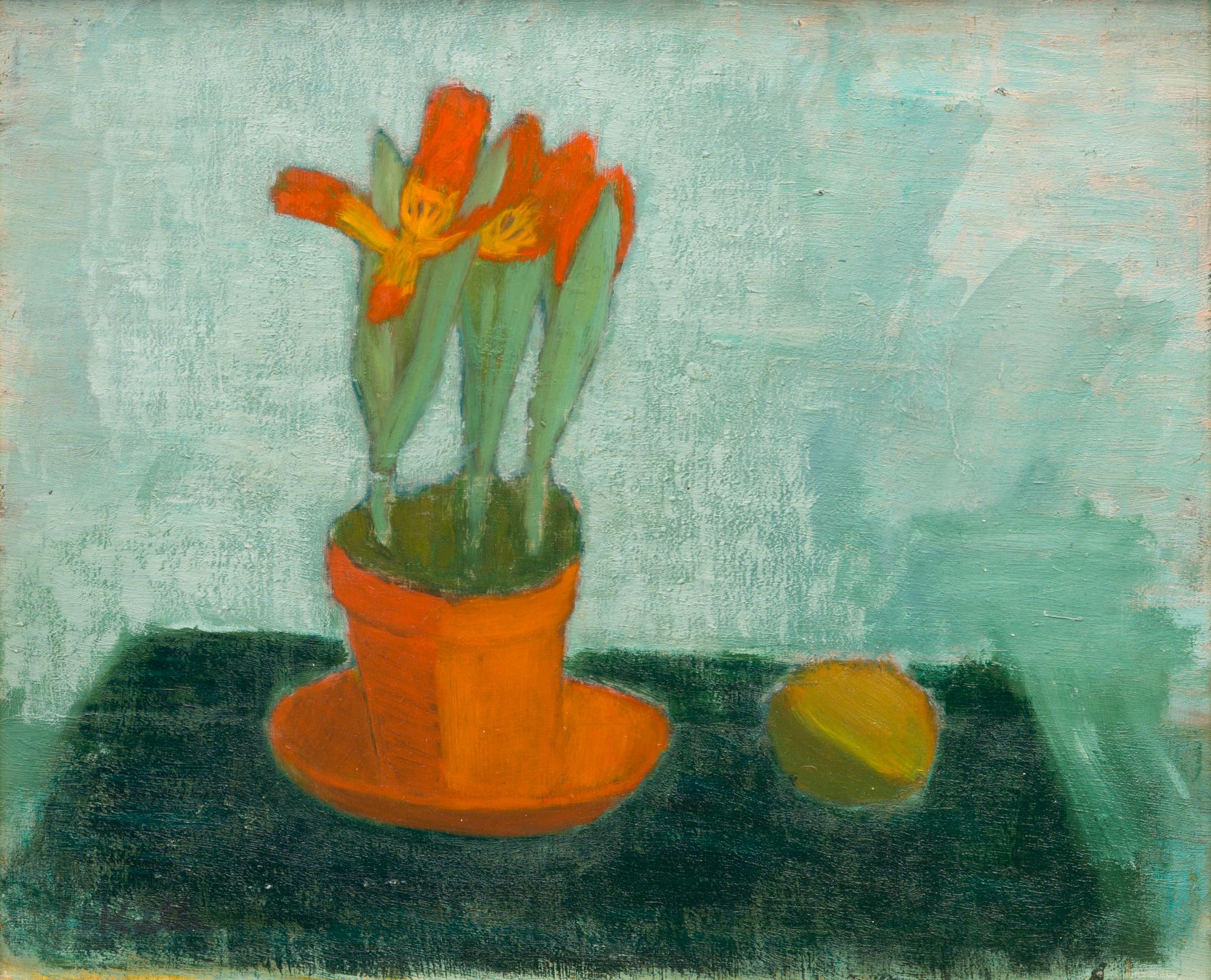 KALLE HEDBERG, öljy levylle, signeerattu.