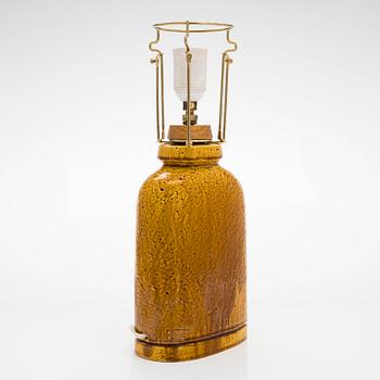 Gunnar Nylund, bordslampa, stengods, Rörstrand, 1900-talets andra hälft.