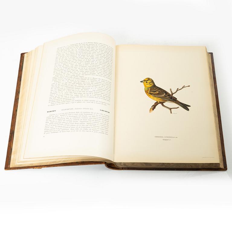 The von Wright brothers, book work, 3 volumes, "Swedish Birds", A. Börtzells tryckeri AB, Stockholm, 1927-1929.