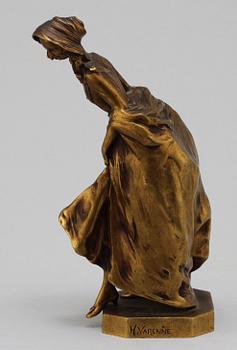 FIGURIN, förgylld brons, signerad Henri Frédèric Varenne och daterad 1830.