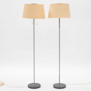 Harald Notini,  a pair of floor lamps, model "15744", Arvid Böhlmarks Lampfabrik, 1950s.