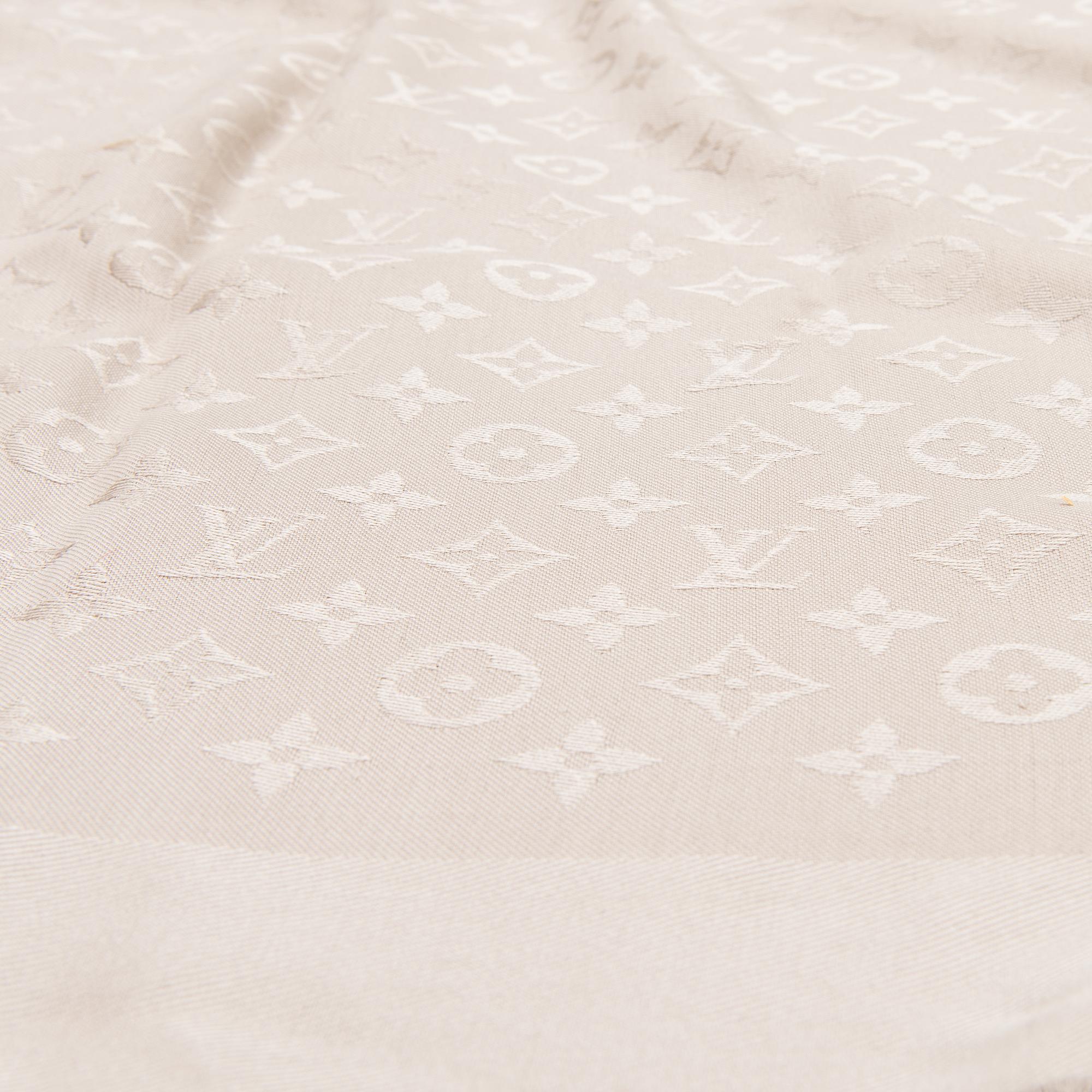 LOUIS VUITTON Monogram Shine Scarf.