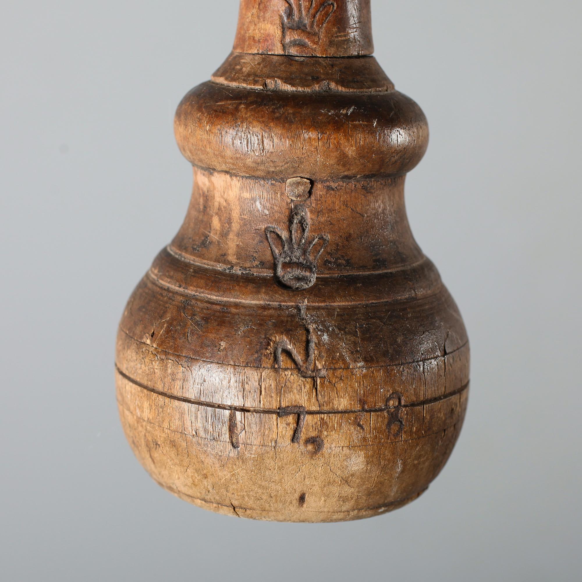 REDSKAP, 5 delar, allmoge, 1700/1800-tal.