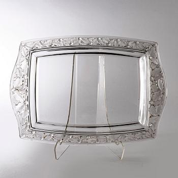 René Lalique, bricka/fat  1940-tal gjutet glas.