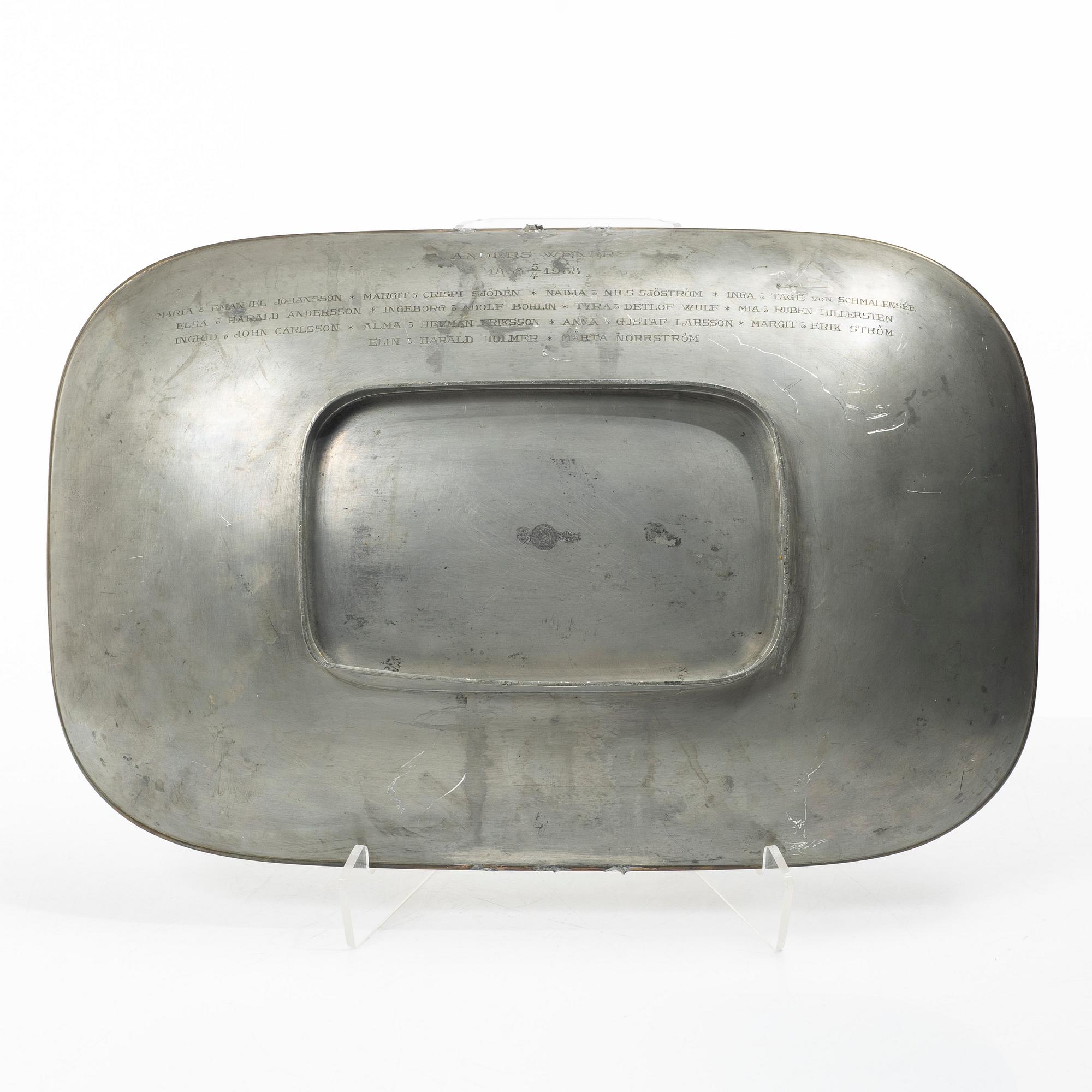 Nils Fougstedt, fat, Stockholm, Firma Svenskt Tenn, 1936.