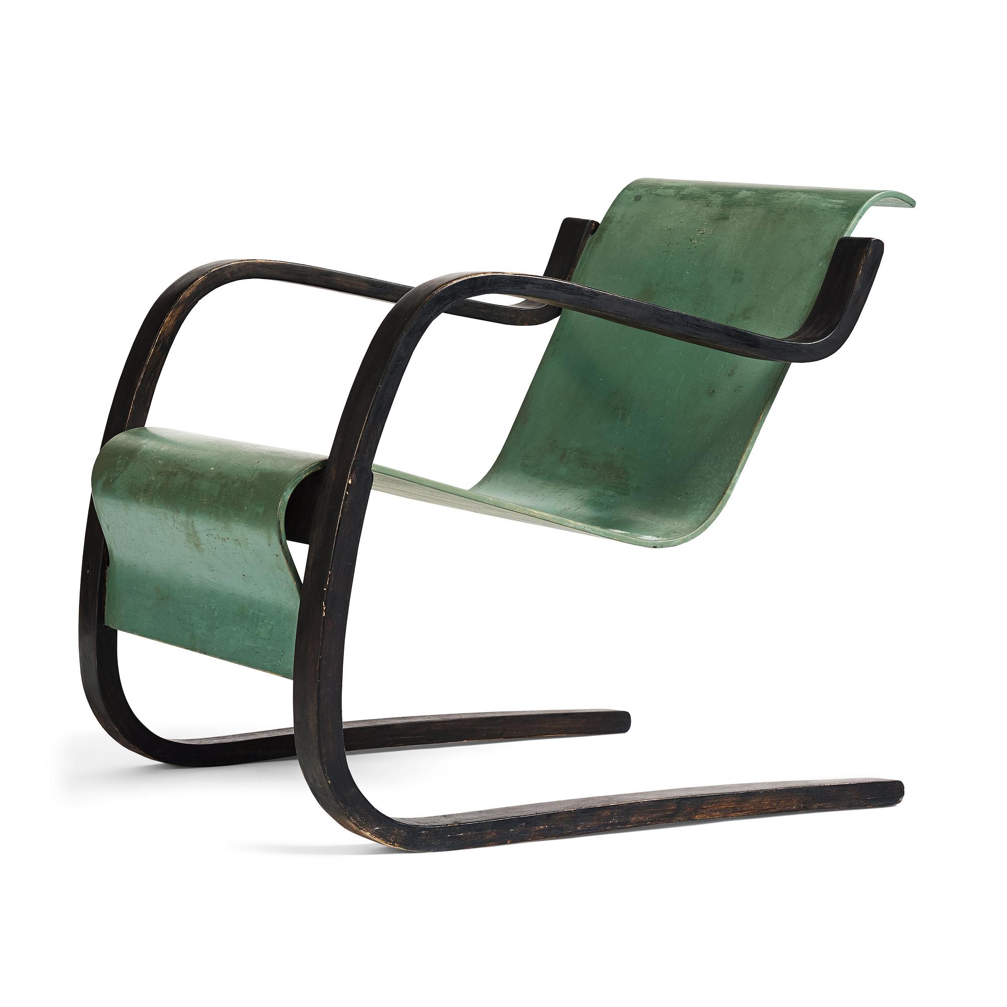 Alvar Aalto, a model nr 31 armchair by O.y Huonekalu-ja Rakennustyötehdas for Artek, Finland.