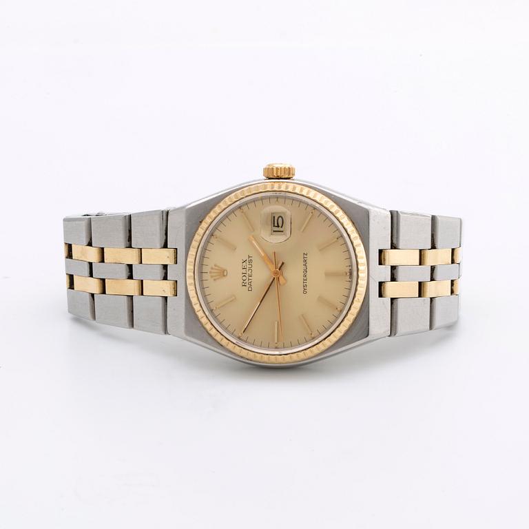 ROLEX, Oysterquartz Datejust, wristwatch, 36 mm.