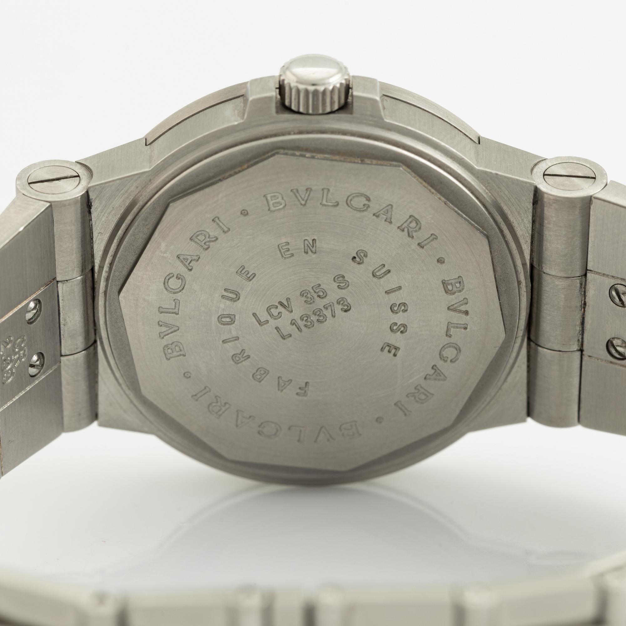 Bvlgari, Diagono, wristwatch, 36 mm.