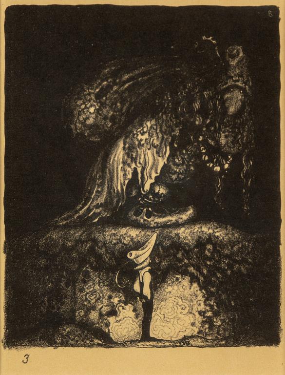 JOHN BAUER, litografier, 1915,  10 st.