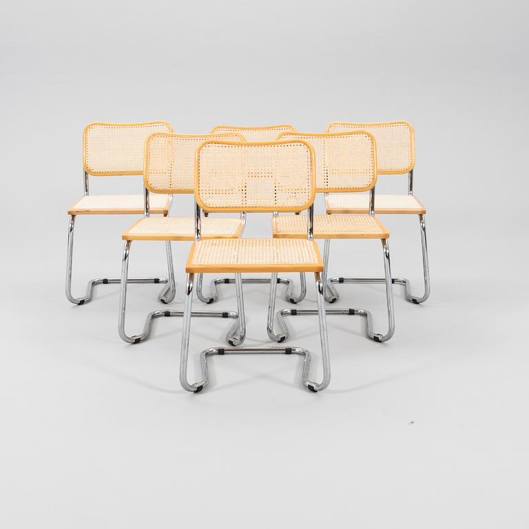 A set of 6 chairs, Italy from the second half of the 20th century.