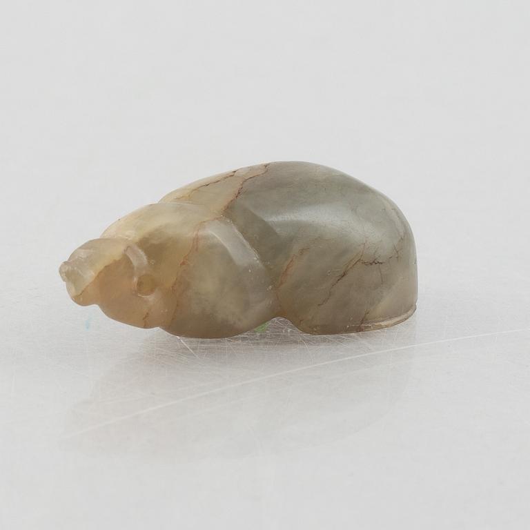 A group of three Chinese stone charms, 20th century.