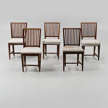 STOLAR, 5 st snarlika, sengustavianska, 1800-talets första del.