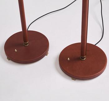 Carl-Axel Acking, a pair of floor lamps model "2646", Bröderna Malmströms Metallvarufabrik, Malmö 1940s-50s.