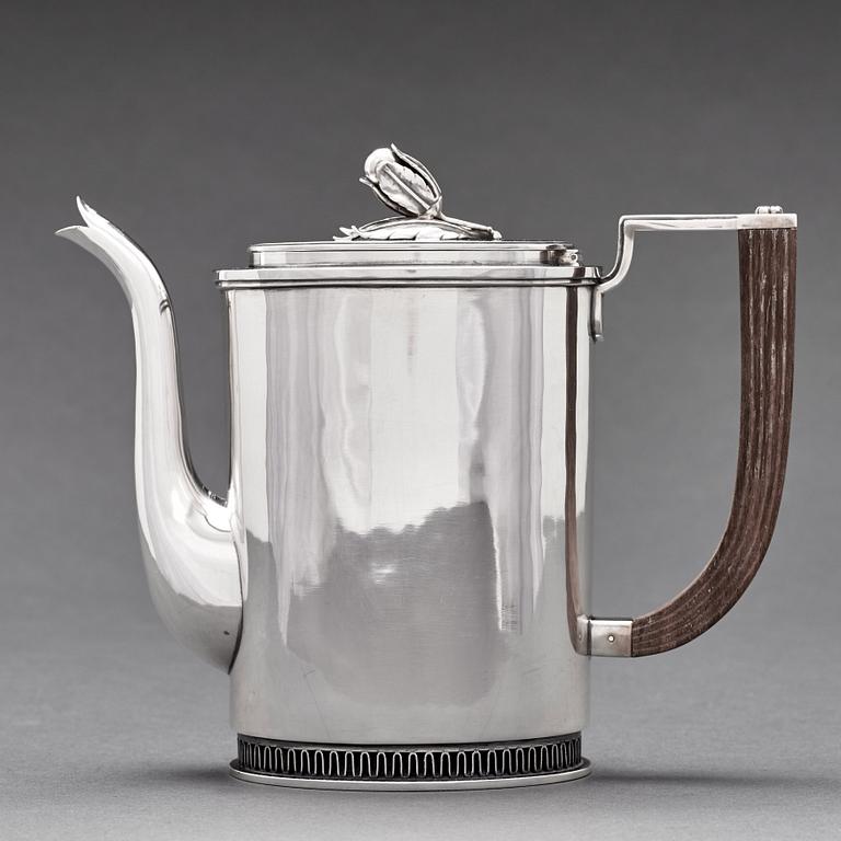 Carl Fredrik Carlman, a 3 pieces coffee service, Stockholm 1967.