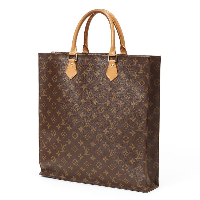A monogram canvas handbag by Louis Vuitton, "Sac Plat".