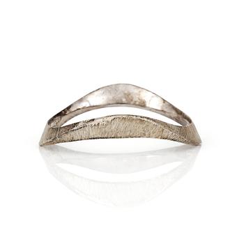 ARMBAND SAMT ARMRING, sterlingsilver, Rey Urban, Stockholm 1967 resp 1976. Tot ca 105 gram.