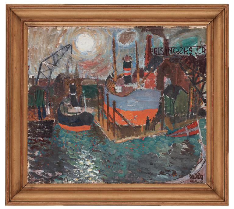 Olle Olsson-Hagalund, "Skeppsvarv, Helsingör".
