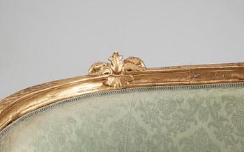 BADKARSSOFFA, gustaviansk, 1700-tal.