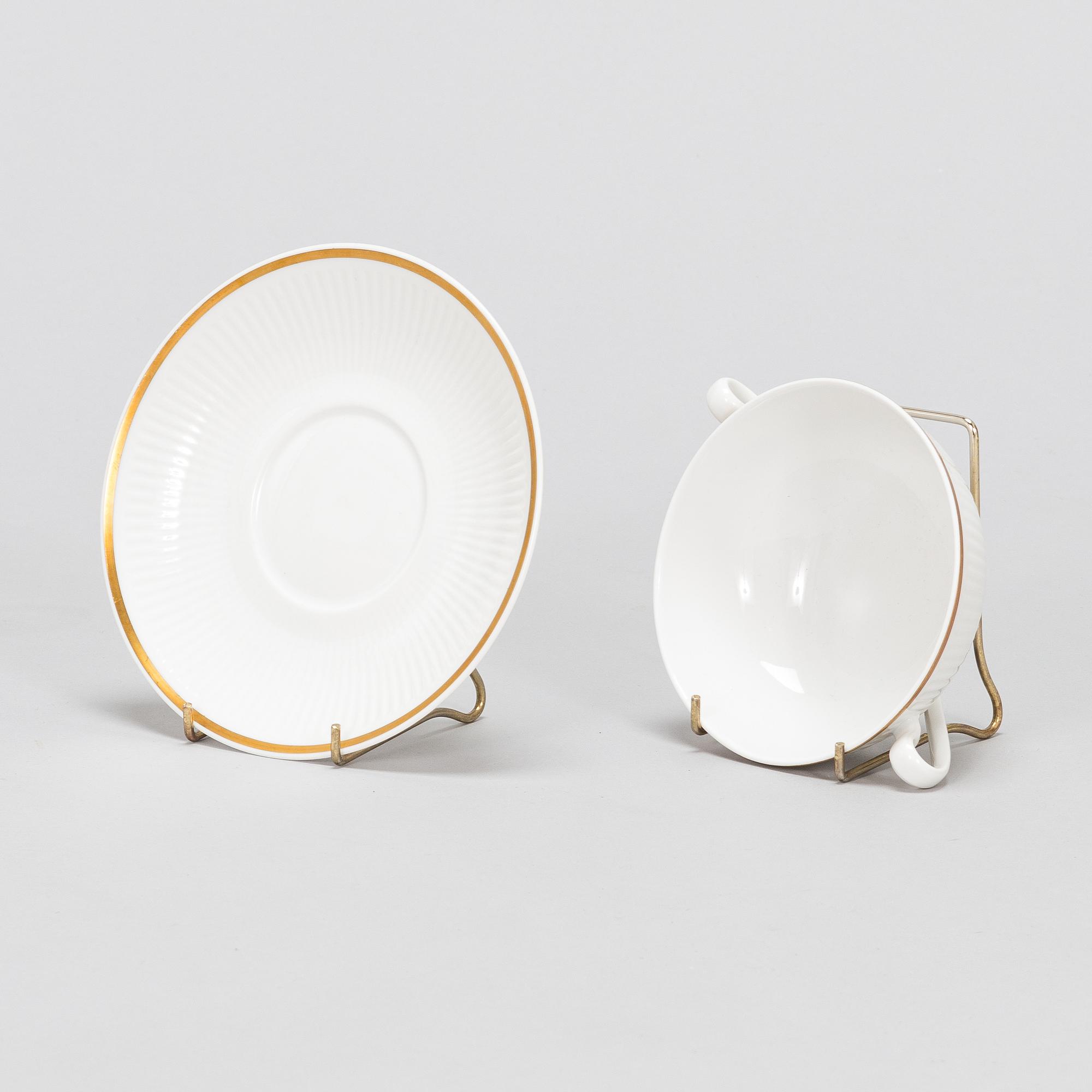 Royal Copenhagen, liemimaljoja, 12 kpl, "Tunna", posliini, Tanska 1957.