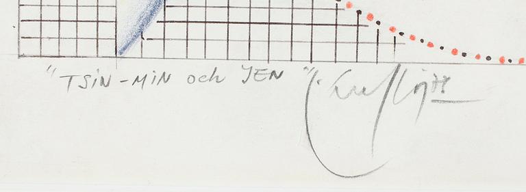 JORGO KRALLIS, blandteknik, signerad.