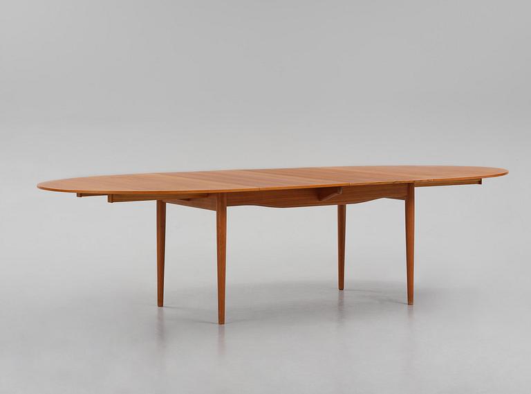 Finn Juhl, a teak dining table, Niels Vodder, Denmark, 1960s.