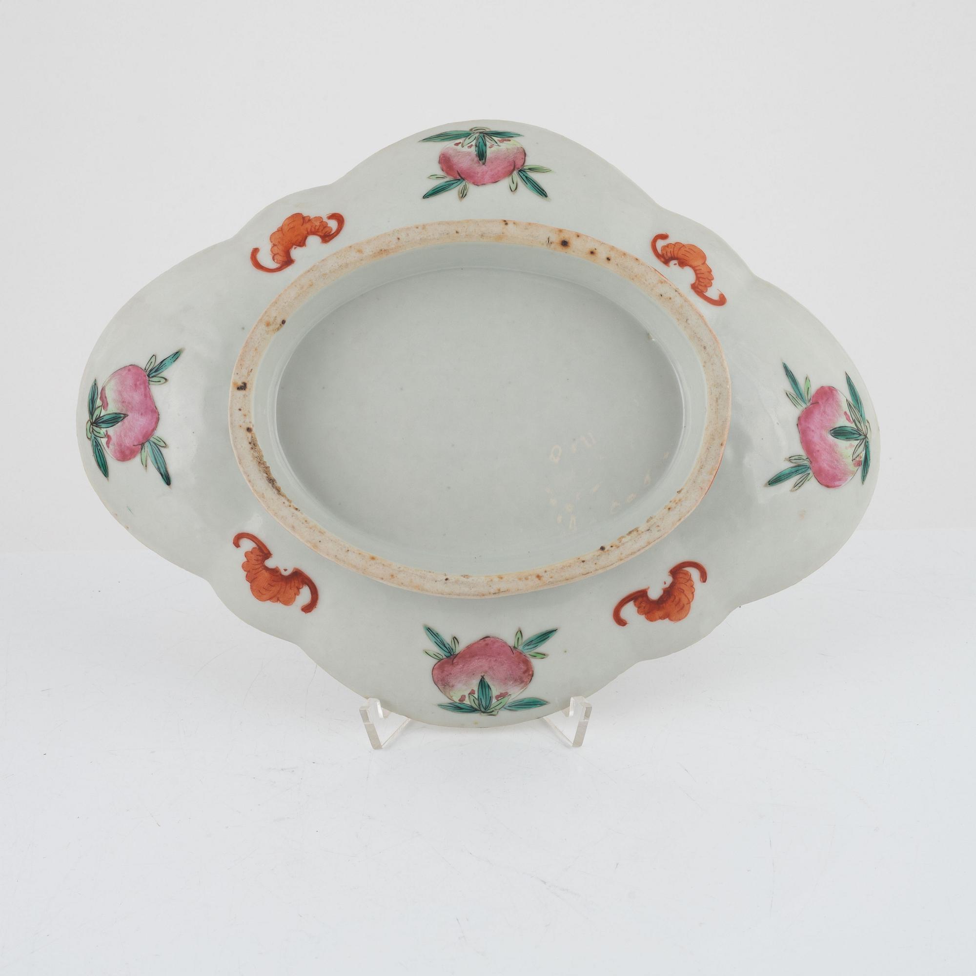 Tazza, porslin, Kina, sent 1800-tal.