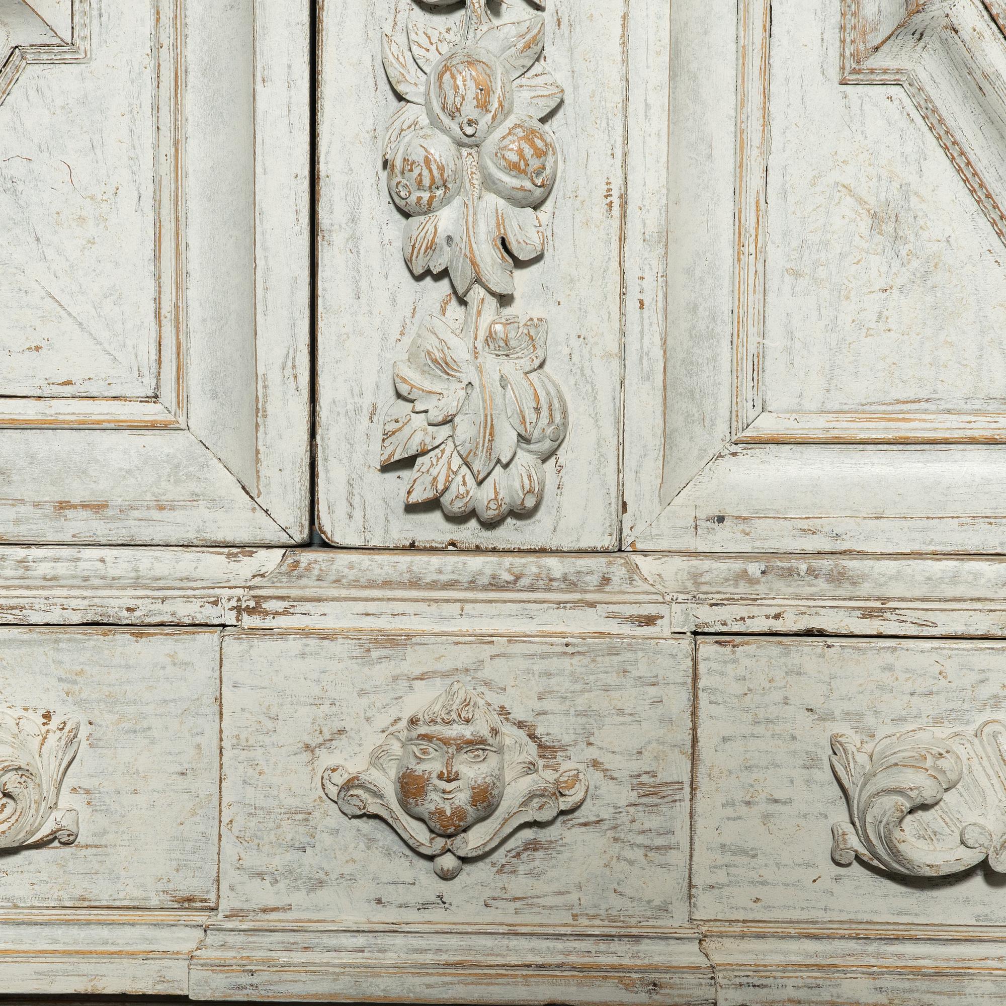 A Baroque cabinet, 18th century.