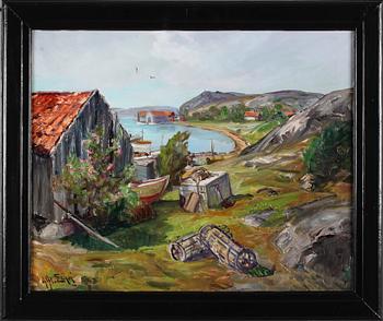 ALFRED EIKRI, olja på duk, signerad.