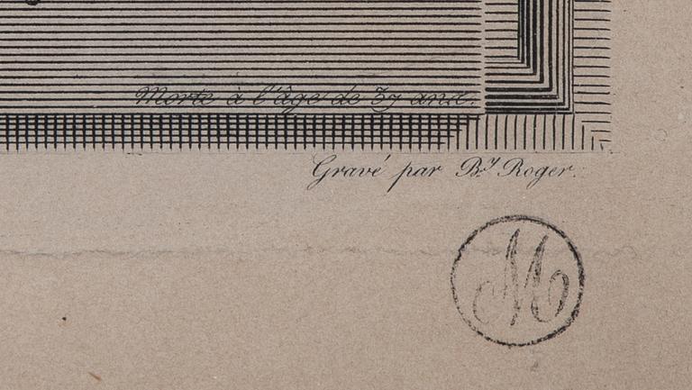 Alexander Roslin, after, engravings, a pair, 19th Century.