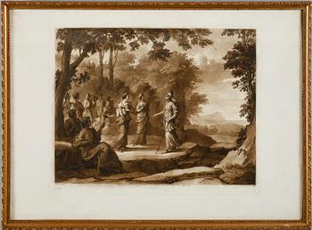 CLAUDE LORRAIN, 4 st, efter, 1800-tal.