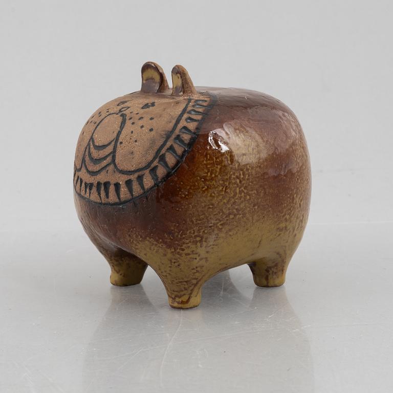 Lisa Larson, a 'Bulldog' figurine from the series 'Stora Zoo', Gustavsberg.