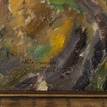 Helge Johansson, oil on canvas, signed and dated Orust 1917.