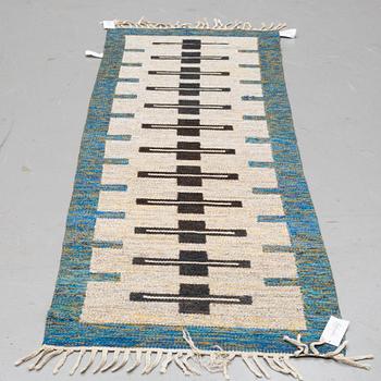 A runner, flat weave, ca 236 x 75 cm.