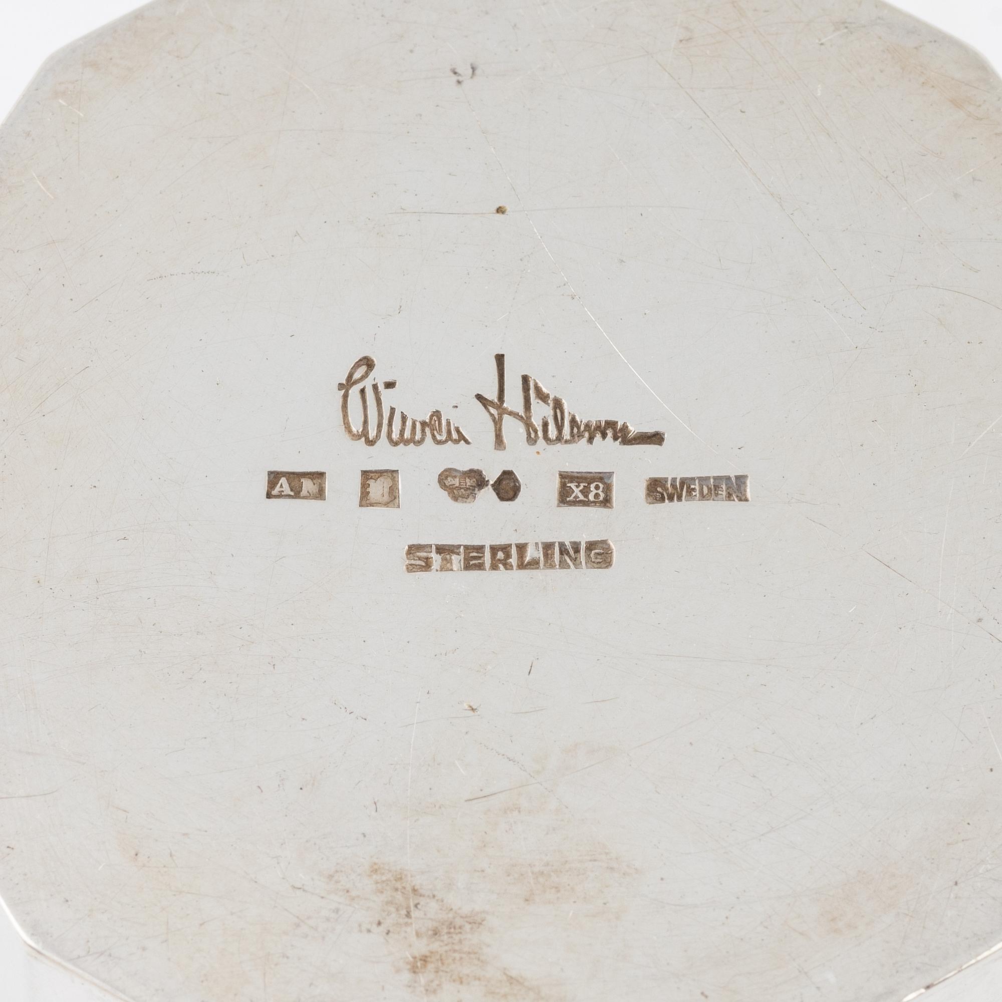 Wiwen Nilsson, vas, sterlingsilver, Lund, 1948.