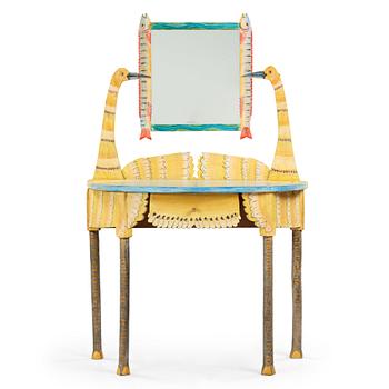 113. Gérard Rigot, A Gérard Rigot painted wood dressing table, France 1980-90's.